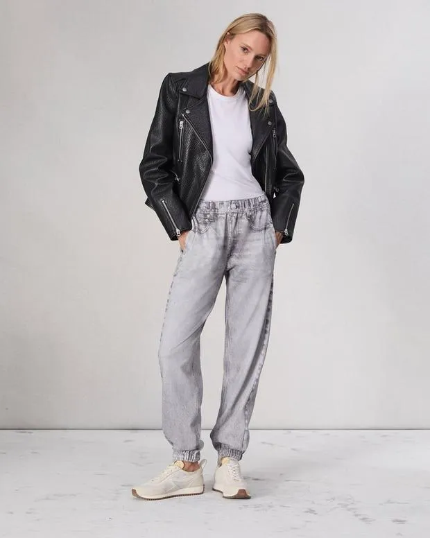 Jeans Women Rag and Bone Miramar Terry Jogger Pant Cotton Terry Icygrey