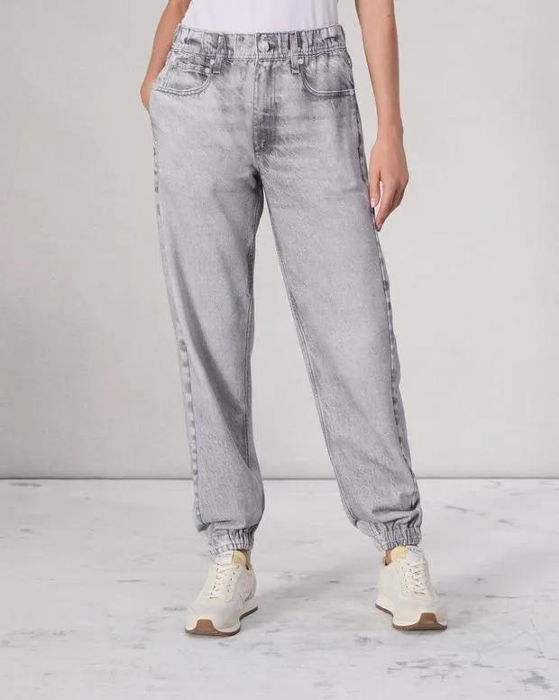 Jeans Women Rag and Bone Miramar Terry Jogger Pant Cotton Terry Icygrey