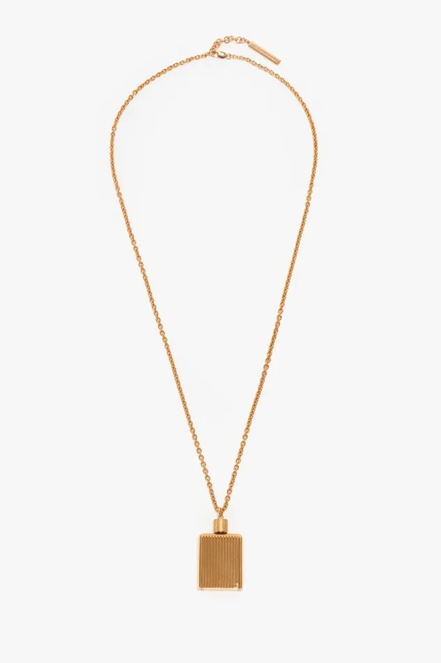 Jewellery Women Victoria Beckham Exclusive Perfume Bottle Necklace In Brushed Gold Jewellery Women Victoria Beckham Exclusive Perfume Bottle Necklace In Brushed Gold