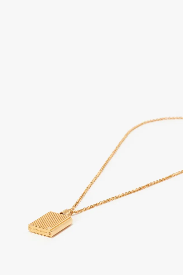 Jewellery Women Victoria Beckham Exclusive Perfume Bottle Necklace In Brushed Gold