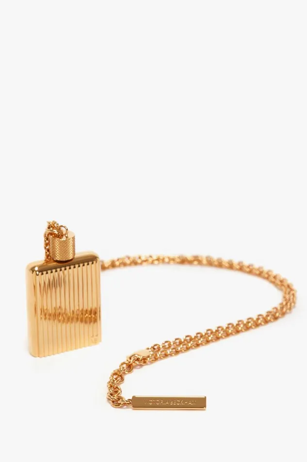 Jewellery Women Victoria Beckham Exclusive Perfume Bottle Necklace In Brushed Gold