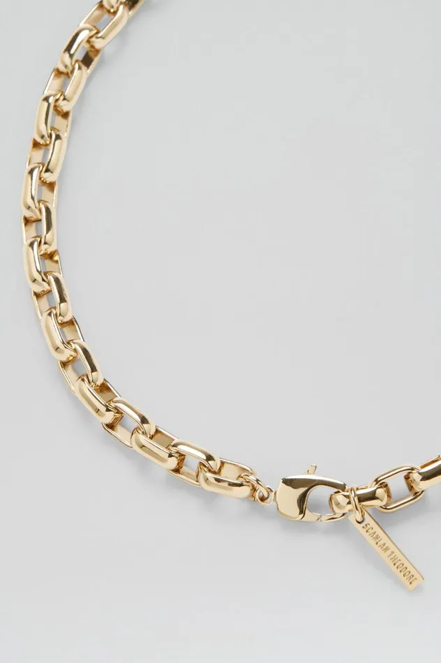 Jewelry Women Scanlan Theodore ROLO CHAIN CHOKER Lightgold Jewelry Women Scanlan Theodore ROLO CHAIN CHOKER Lightgold
