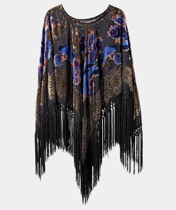 Joe Browns Accessories and Jewellery Women Evening Paradise Devore Poncho Black