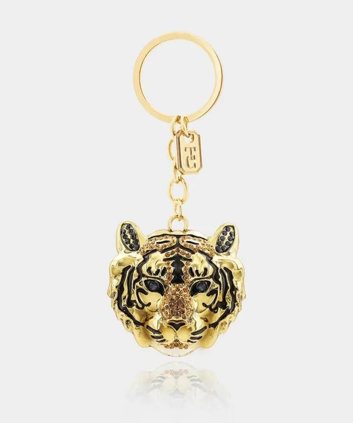 Joe Browns Accessories and Jewellery WomenMen Tiger Key Chain Gold