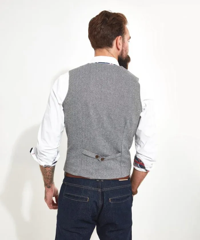 Joe Browns Coats and Jackets Men Paired To Perfection Waistcoat Grey Joe Browns Coats and Jackets Men Paired To Perfection Waistcoat Grey
