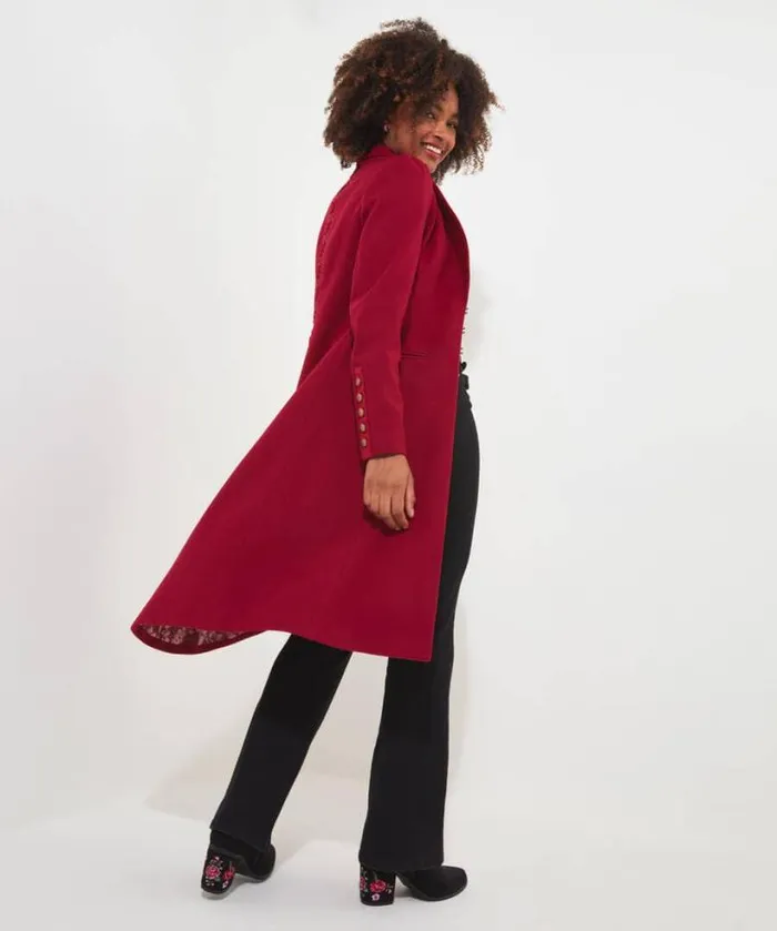 Joe Browns Coats and Jackets Women Oh So Sophisticated Coat Red Joe Browns Coats and Jackets Women Oh So Sophisticated Coat Red