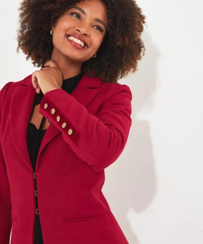 Joe Browns Coats and Jackets Women Oh So Sophisticated Coat Red Joe Browns Coats and Jackets Women Oh So Sophisticated Coat Red