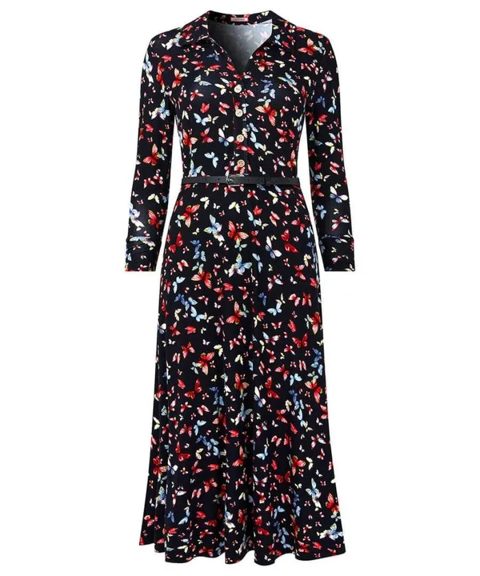Joe Browns Dresses Women Beautiful Butterfly Jersey Dress Black Joe Browns Dresses Women Beautiful Butterfly Jersey Dress Black