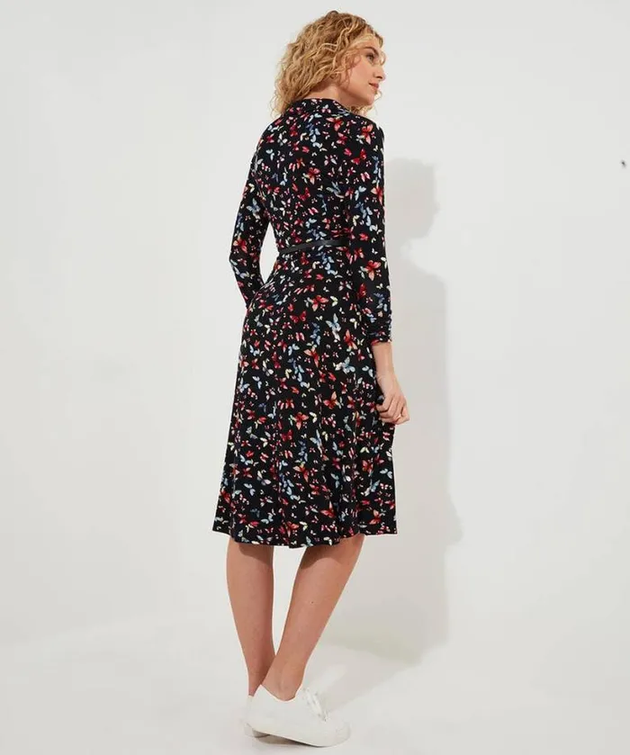 Joe Browns Dresses Women Beautiful Butterfly Jersey Dress Black Joe Browns Dresses Women Beautiful Butterfly Jersey Dress Black