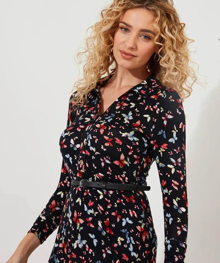 Joe Browns Dresses Women Beautiful Butterfly Jersey Dress Black Joe Browns Dresses Women Beautiful Butterfly Jersey Dress Black