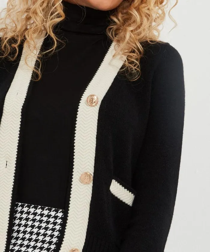 Joe Browns Knitwear and Cardigans Women Suzie Vintage Cardigan Black Joe Browns Knitwear and Cardigans Women Suzie Vintage Cardigan Black