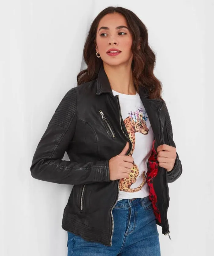 Joe Browns Leather Jackets Women The Forever Black Leather Jacket Black