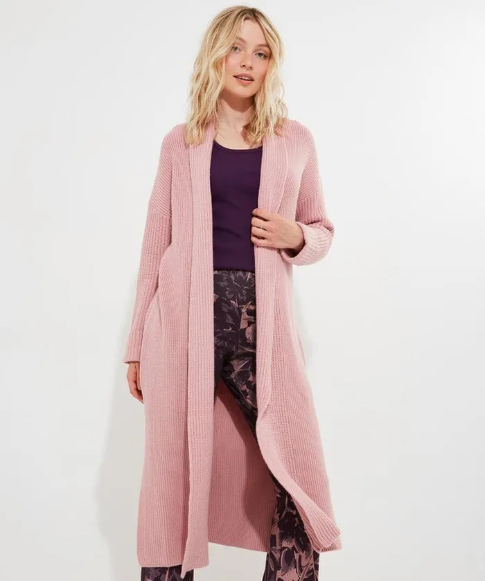 Joe Browns Loungewear and Pyjamas Women Sloe Joes Cosy Knitted Cardigan Pink Joe Browns Loungewear and Pyjamas Women Sloe Joes Cosy Knitted Cardigan Pink