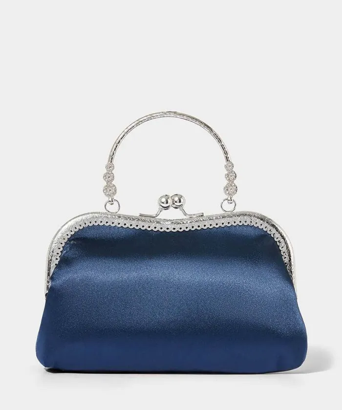 Joe Browns Matching Shoes and Bags Women Gatsby Shimmer Occasion Bag Navy