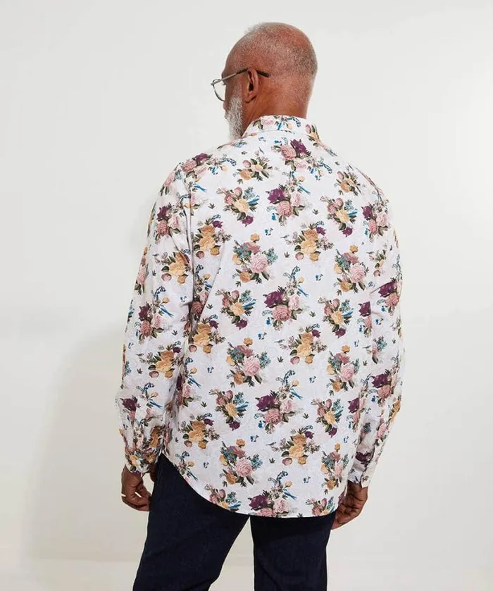 Joe Browns Shirts Men Heritage Floral Shirt Cream Joe Browns Shirts Men Heritage Floral Shirt Cream