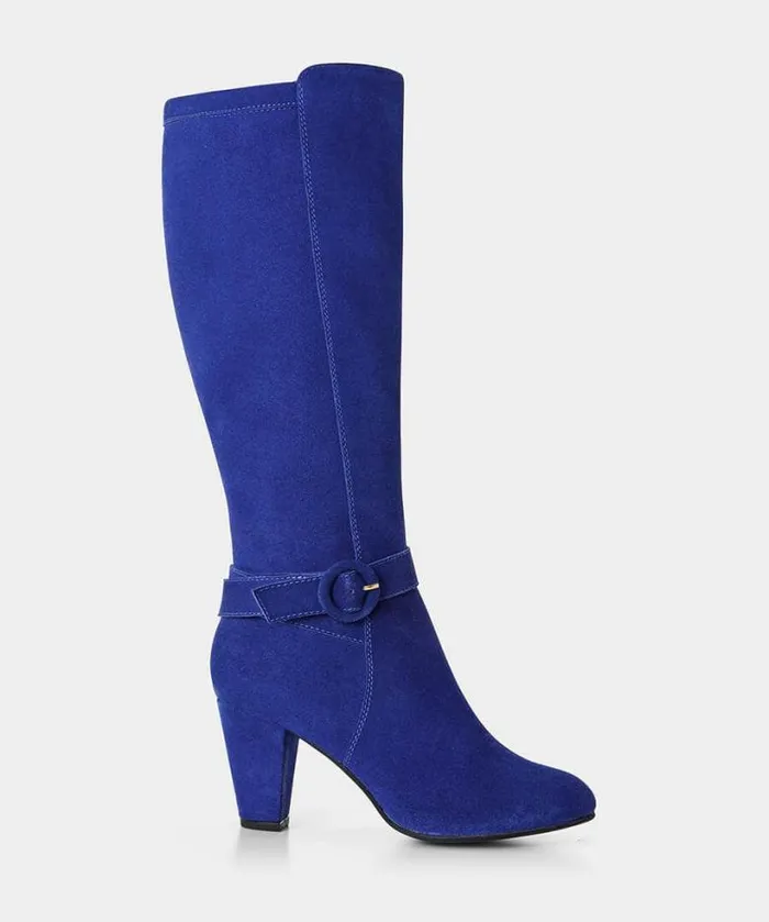 Joe Browns Shoes Sandals and Boots Women Portobello Suede Boots Cobalt Blue