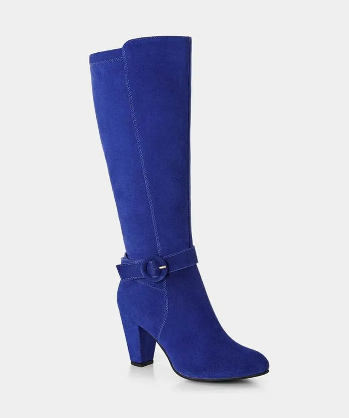 Joe Browns Shoes Sandals and Boots Women Portobello Suede Boots Cobalt Blue