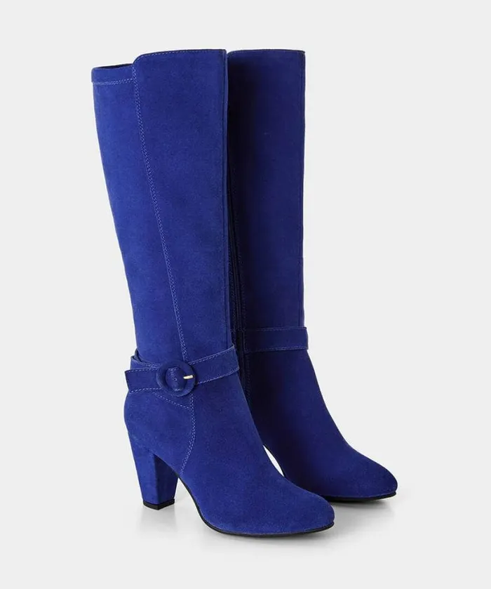 Joe Browns Shoes Sandals and Boots Women Portobello Suede Boots Cobalt Blue