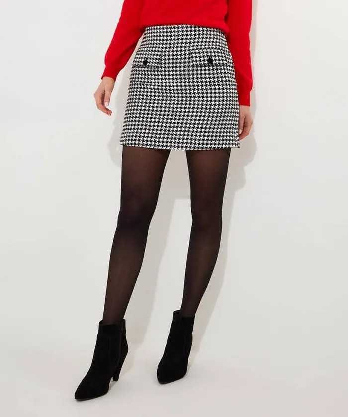 Joe Browns Skirts Women Daring Dogstooth Skirt Black Joe Browns Skirts Women Daring Dogstooth Skirt Black