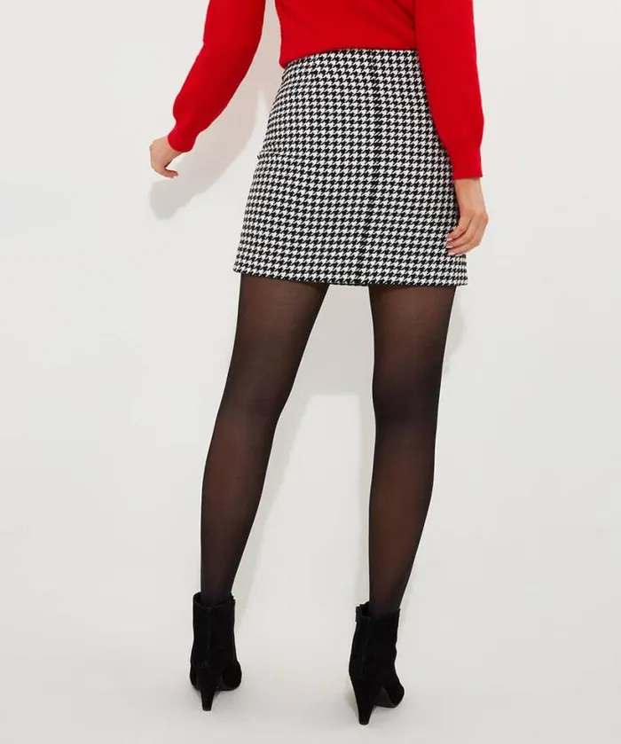 Joe Browns Skirts Women Daring Dogstooth Skirt Black Joe Browns Skirts Women Daring Dogstooth Skirt Black