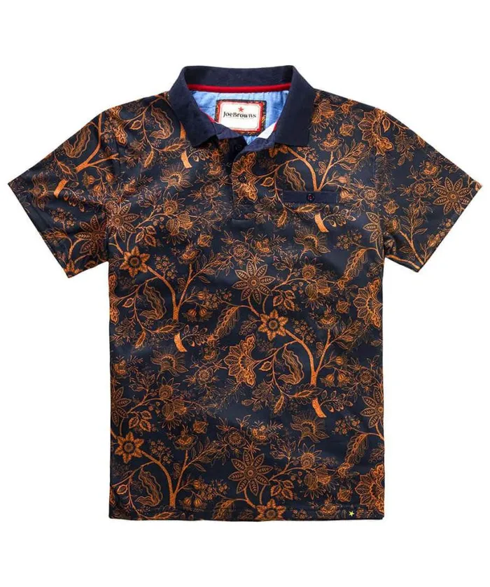 Joe Browns TShirts and Tops Men Keeping It Cool Polo Shirt Blue Joe Browns TShirts and Tops Men Keeping It Cool Polo Shirt Blue