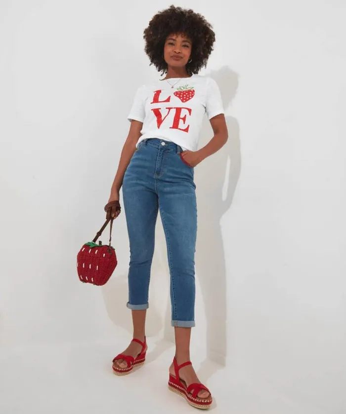 Joe Browns Tops Tunics and Blouses Women All The Love Tee White Joe Browns Tops Tunics and Blouses Women All The Love Tee White