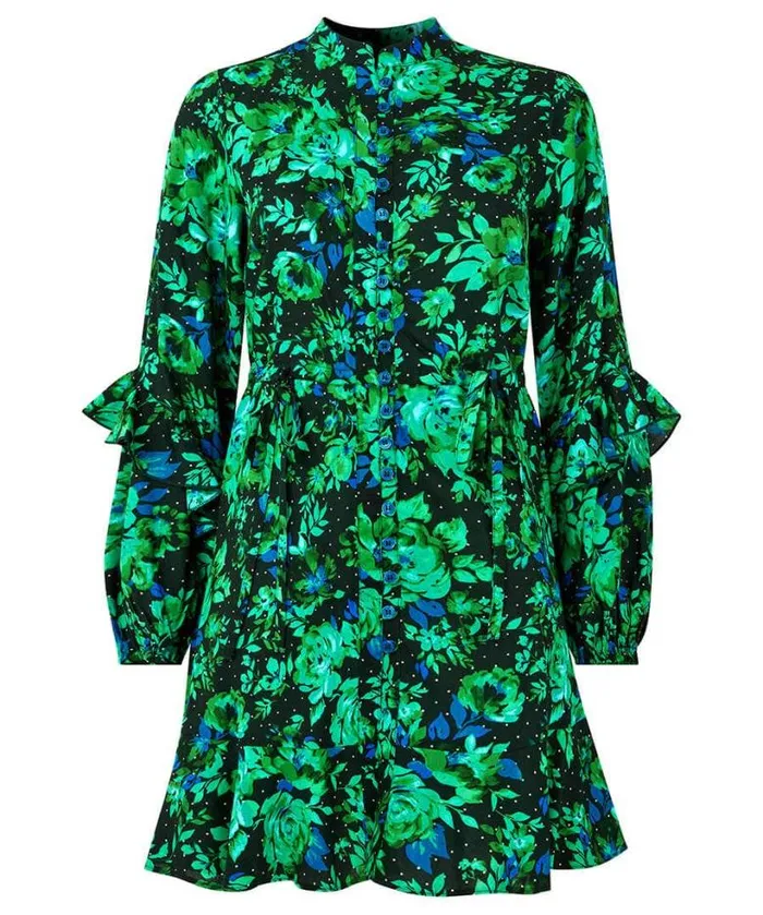 Joe Browns Tops Tunics and Blouses Women Winter Florals Tunic Dress Green Joe Browns Tops Tunics and Blouses Women Winter Florals Tunic Dress Green