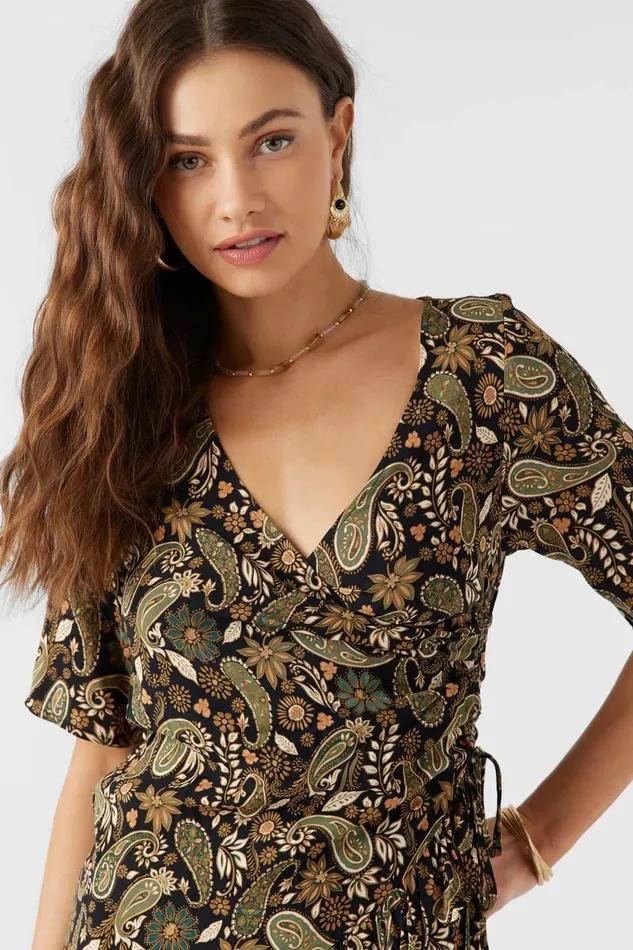 JORGIE WRAP DRESS Black Women O039NEILL Clothing