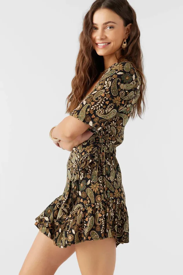 JORGIE WRAP DRESS Black Women O039NEILL Clothing