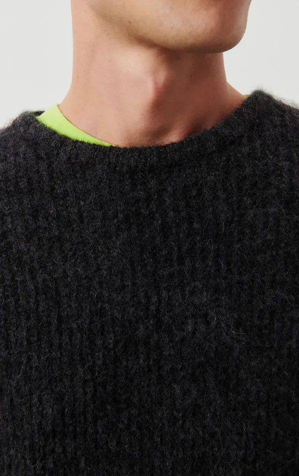 Jumper East Melange Charcoal Men American Vintage Jumpers and Cardigans Jumper East Melange Charcoal Men American Vintage Jumpers and Cardigans