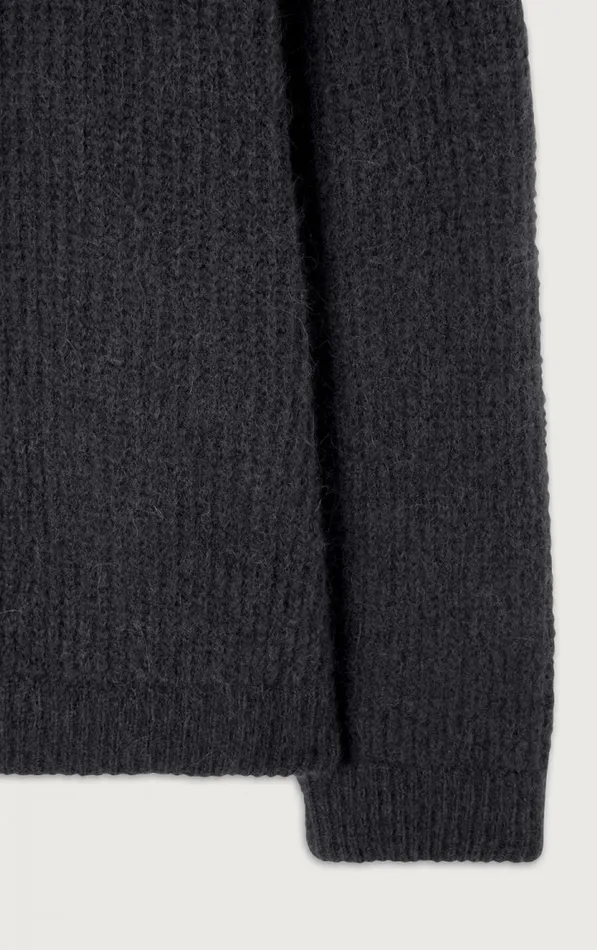 Jumper East Melange Charcoal Men American Vintage Jumpers and Cardigans Jumper East Melange Charcoal Men American Vintage Jumpers and Cardigans