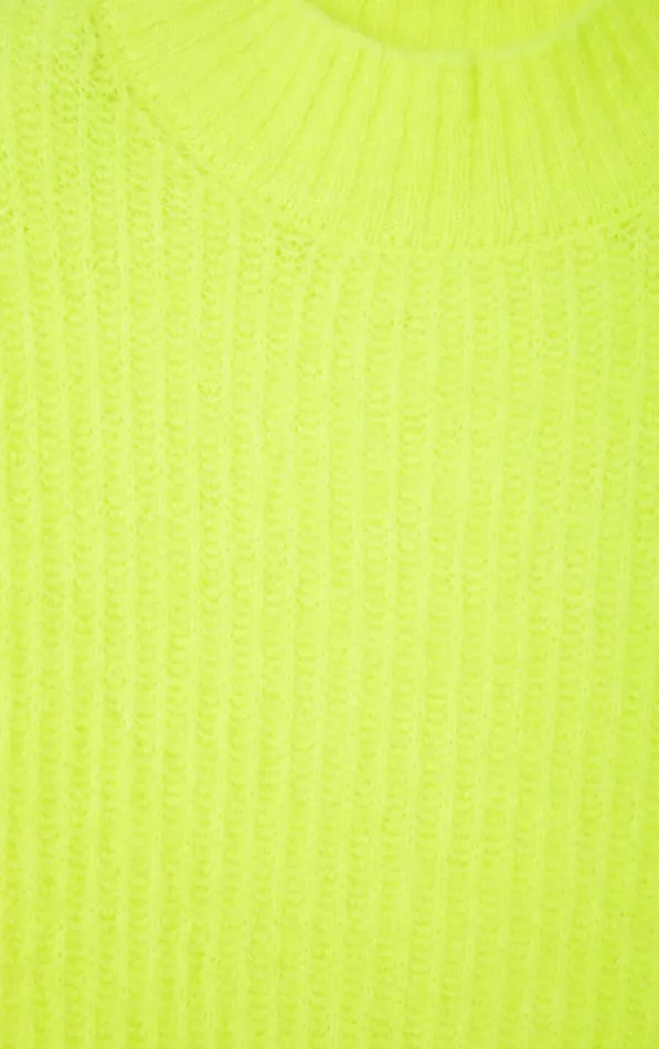 Jumper East Neon Yellow Women American Vintage Jumpers and Cardigans Jumper East Neon Yellow Women American Vintage Jumpers and Cardigans