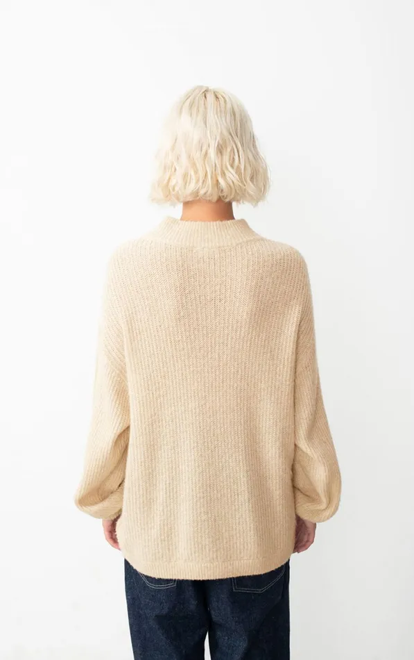 Jumper Falyday Melange Biscuit Women American Vintage Jumpers and Cardigans Jumper Falyday Melange Biscuit Women American Vintage Jumpers and Cardigans