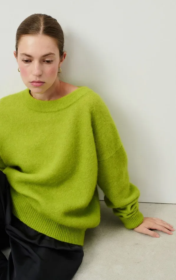 Jumper Vitow Moss Melange Women American Vintage Jumpers and Cardigans Jumper Vitow Moss Melange Women American Vintage Jumpers and Cardigans