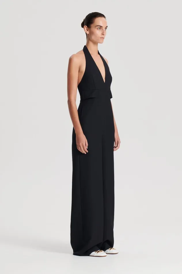 Jumpsuits Women Scanlan Theodore WOOL BARATHEA JUMPSUIT Black Jumpsuits Women Scanlan Theodore WOOL BARATHEA JUMPSUIT Black