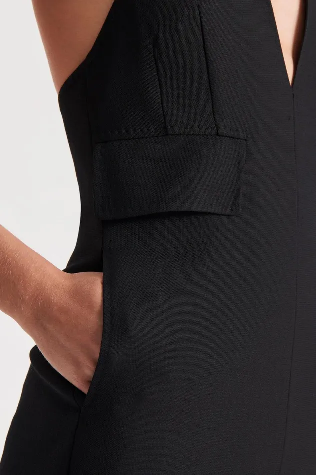 Jumpsuits Women Scanlan Theodore WOOL BARATHEA JUMPSUIT Black Jumpsuits Women Scanlan Theodore WOOL BARATHEA JUMPSUIT Black
