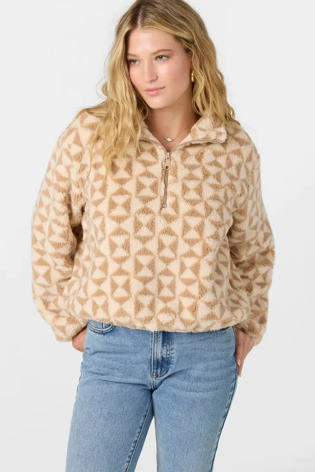 KACEY HIGH PILE FLEECE PULLOVER Nomad Women O039NEILL Clothing