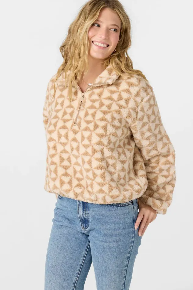 KACEY HIGH PILE FLEECE PULLOVER Nomad Women O039NEILL Clothing