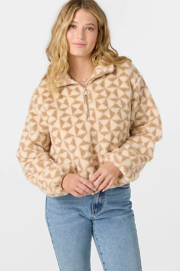 KACEY HIGH PILE FLEECE PULLOVER Nomad Women O039NEILL Clothing