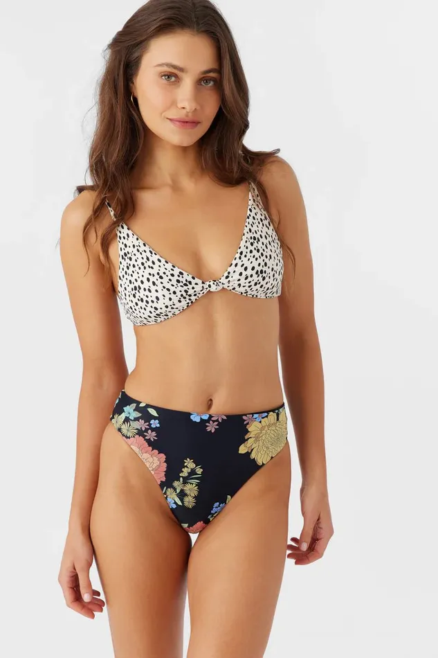 KALI FLORAL MAX HIGH WAIST FULL BOTTOMS Black Women O039NEILL Swim