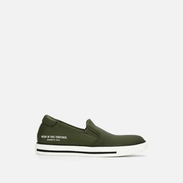 Kam Stripe Slip On Witt Olive Women Kenneth Cole Sneakers
