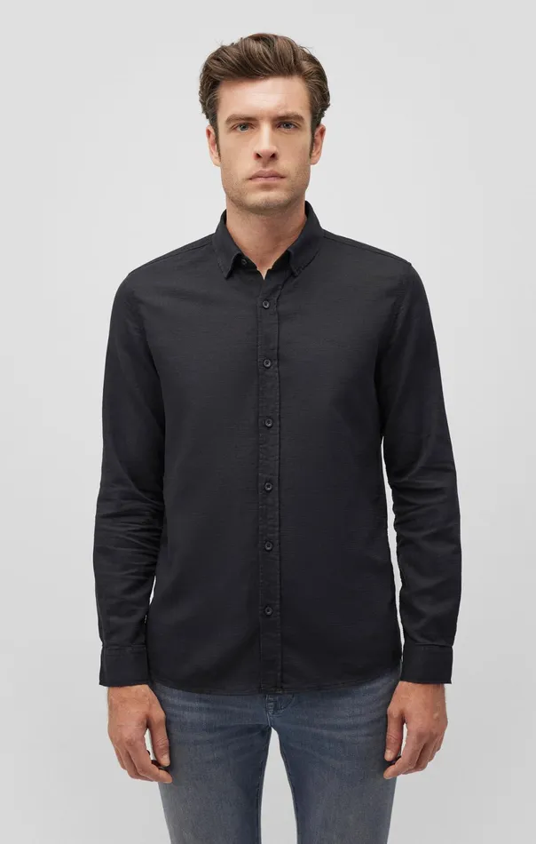 Ken ButtonUp Shirt In Black Men Mavi Jeans Shirts Ken ButtonUp Shirt In Black Men Mavi Jeans Shirts