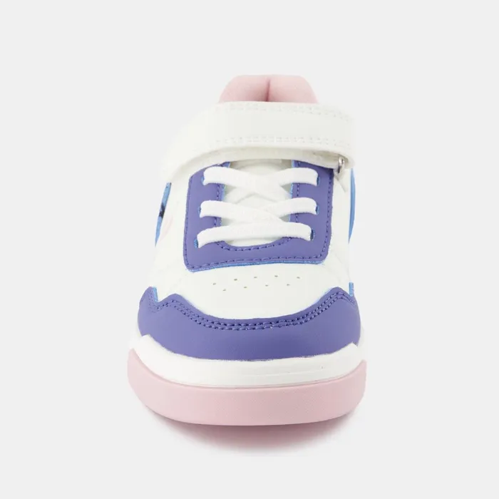 Kids Le Coq Sportif Kid CHAUSSURES ENFANT Shoes LCS COURT BREAKER GIRL PS Kids Optical Whitepurple