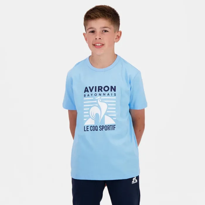 Kids Le Coq Sportif Tshirts Aviron Bayonnais TShirt Kids Fly Blue