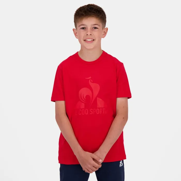 Kids Le Coq Sportif Tshirts Essentiels Tshirt Enfant Pur Rouge