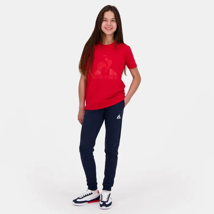 Kids Le Coq Sportif Tshirts Essentiels Tshirt Enfant Pur Rouge