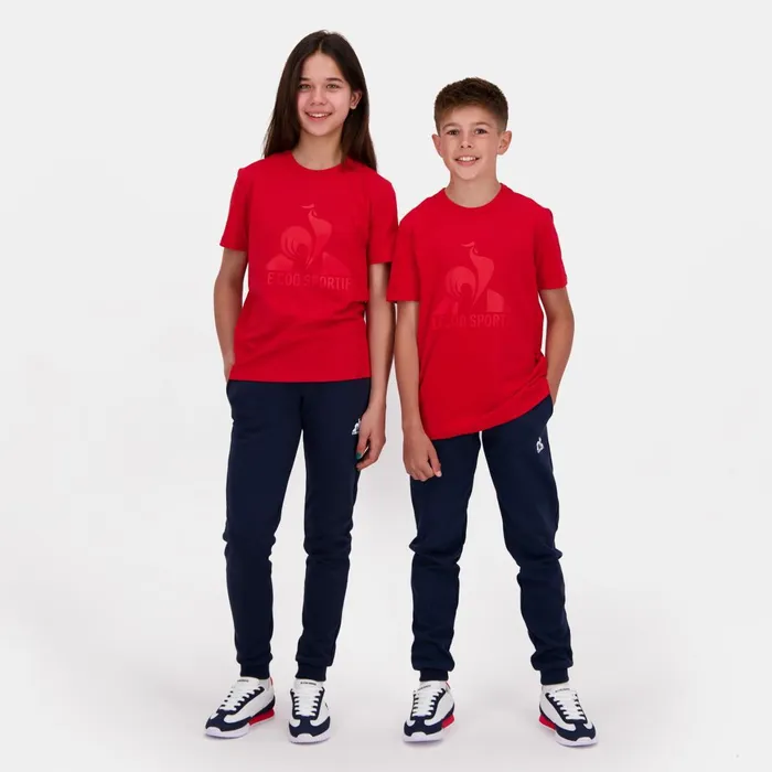 Kids Le Coq Sportif Tshirts Essentiels Tshirt Enfant Pur Rouge