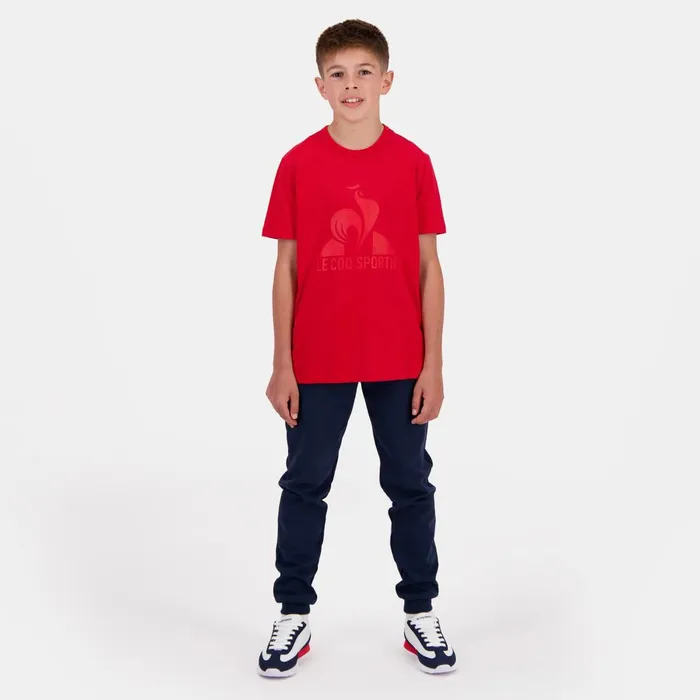 Kids Le Coq Sportif Tshirts Essentiels Tshirt Enfant Pur Rouge