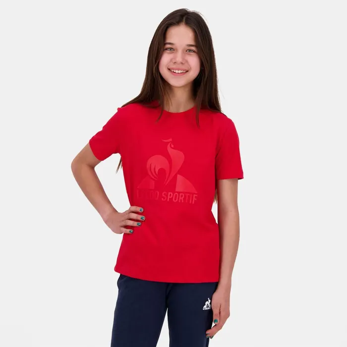 Kids Le Coq Sportif Tshirts Essentiels Tshirt Enfant Pur Rouge