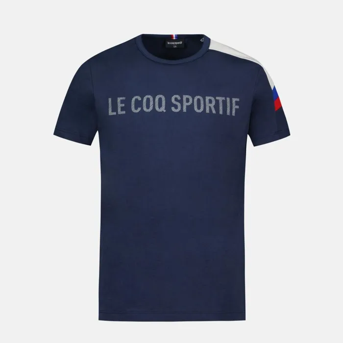 Kids Le Coq Sportif Tshirts Tricolore Tshirt Enfant Blue Light